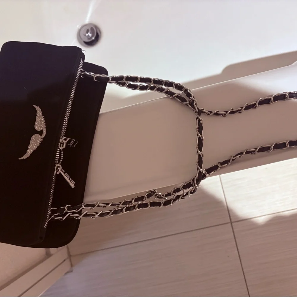 Zadig and Voltaire Black Chain Strap Women's Bag - Picture 4 of 5